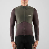 Maglia maniche lunghe Pedaled Odyssey Windblock Merino - Viola PEdALED
