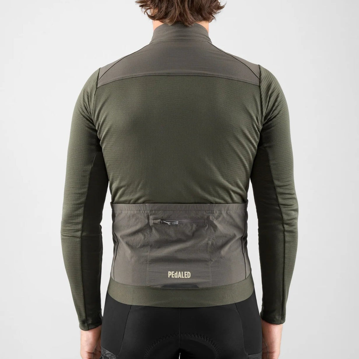Maglia maniche lunghe Pedaled Odyssey Windblock Merino - Grigio PEdALED