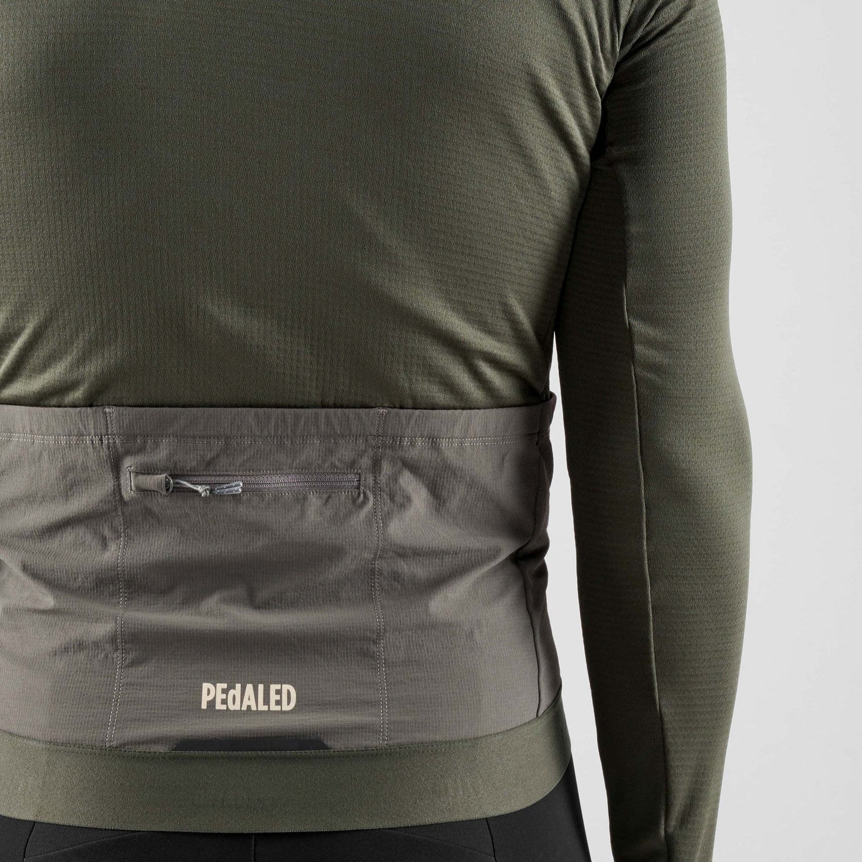 Maglia maniche lunghe Pedaled Odyssey Windblock Merino - Grigio PEdALED