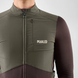 Maglia maniche lunghe Pedaled Odyssey Windblock Merino - Viola PEdALED