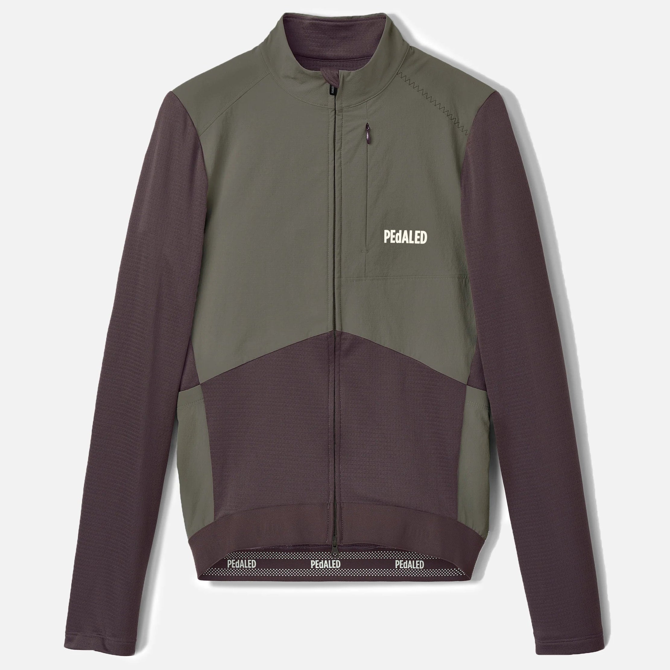 Maglia maniche lunghe Pedaled Odyssey Windblock Merino - Viola PEdALED