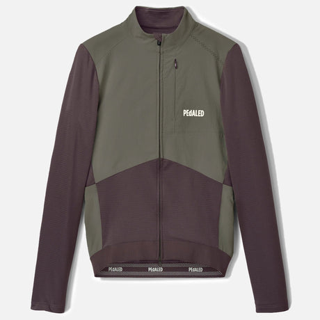 Maglia maniche lunghe Pedaled Odyssey Windblock Merino - Viola PEdALED