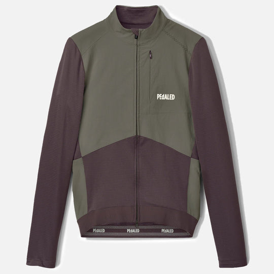 Pedaled Odyssey Windblock Merino long sleeved jersey - Purple