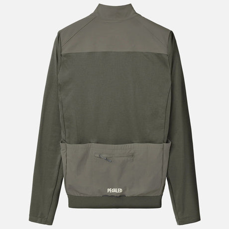 Maglia maniche lunghe Pedaled Odyssey Windblock Merino - Grigio PEdALED