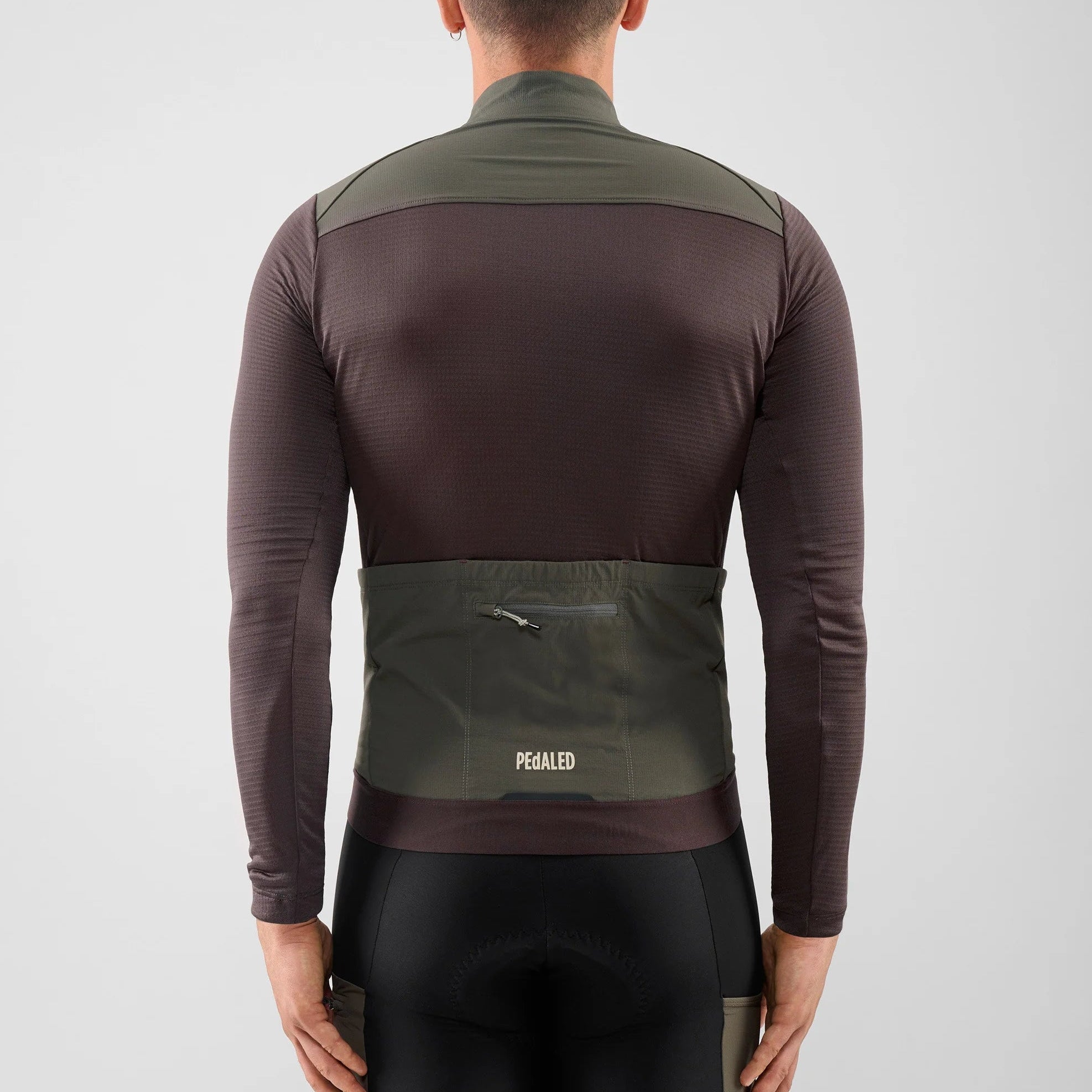 Maglia maniche lunghe Pedaled Odyssey Windblock Merino - Viola PEdALED