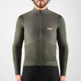 Maglia maniche lunghe Pedaled Odyssey Windblock Merino - Grigio PEdALED