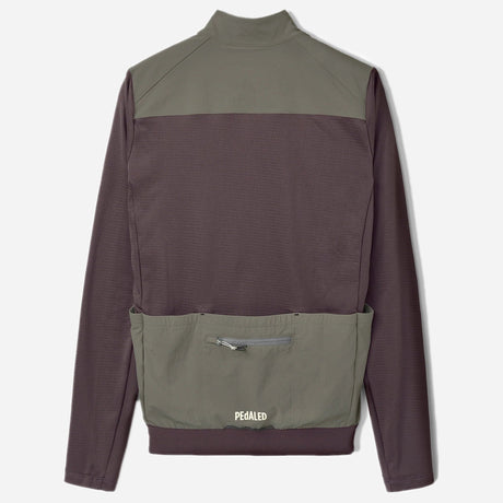 Maglia maniche lunghe Pedaled Odyssey Windblock Merino - Viola PEdALED