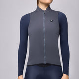 Maglia maniche lunghe Pissei Primapelle Bicolor - Grigio blu Pissei