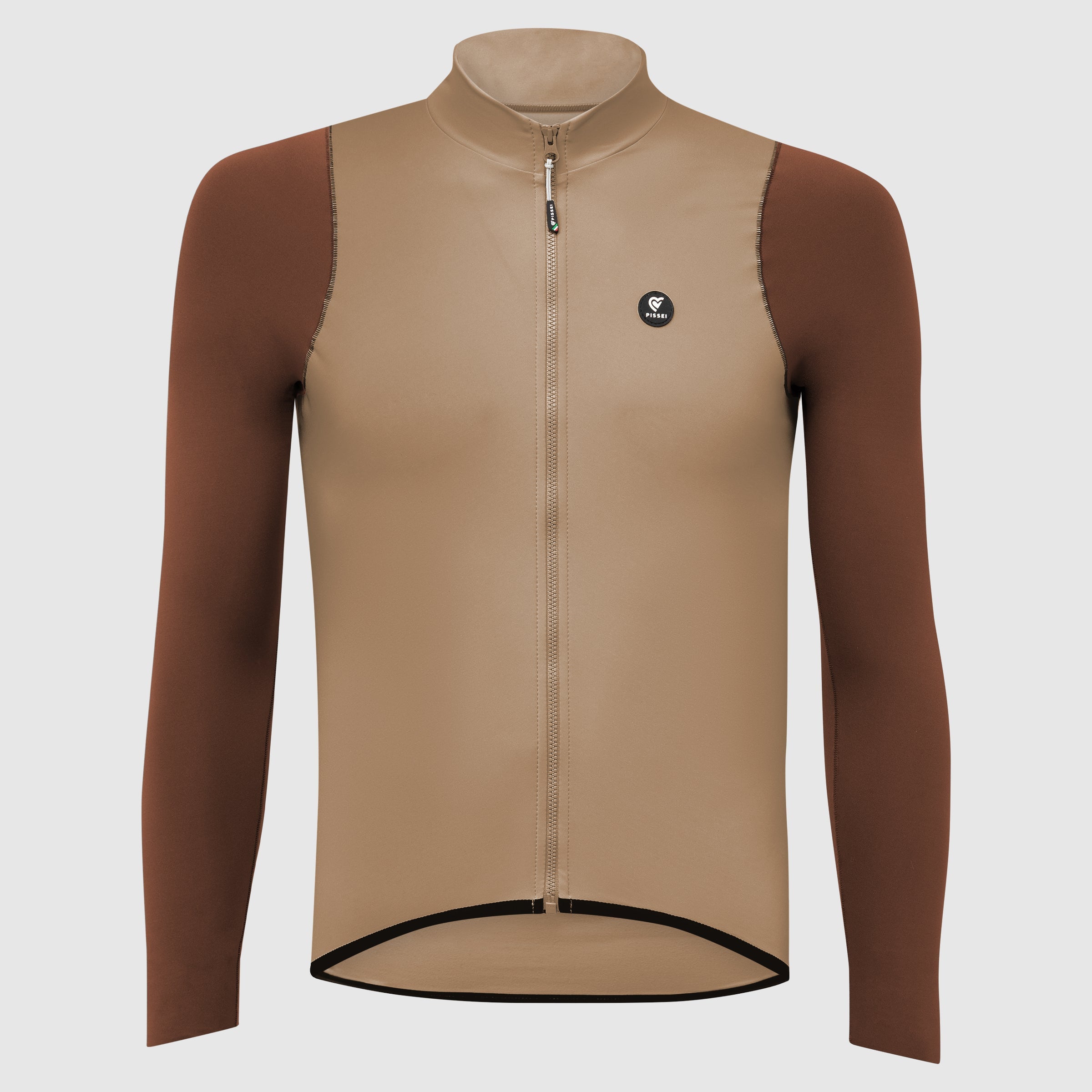 Maillot mangas largas Pissei Primapelle Bicolor - Arcilla espresso