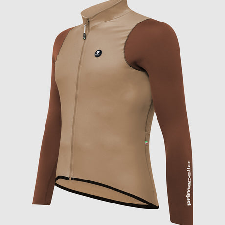 Maglia maniche lunghe Pissei Primapelle Bicolor - Argilla espresso Pissei