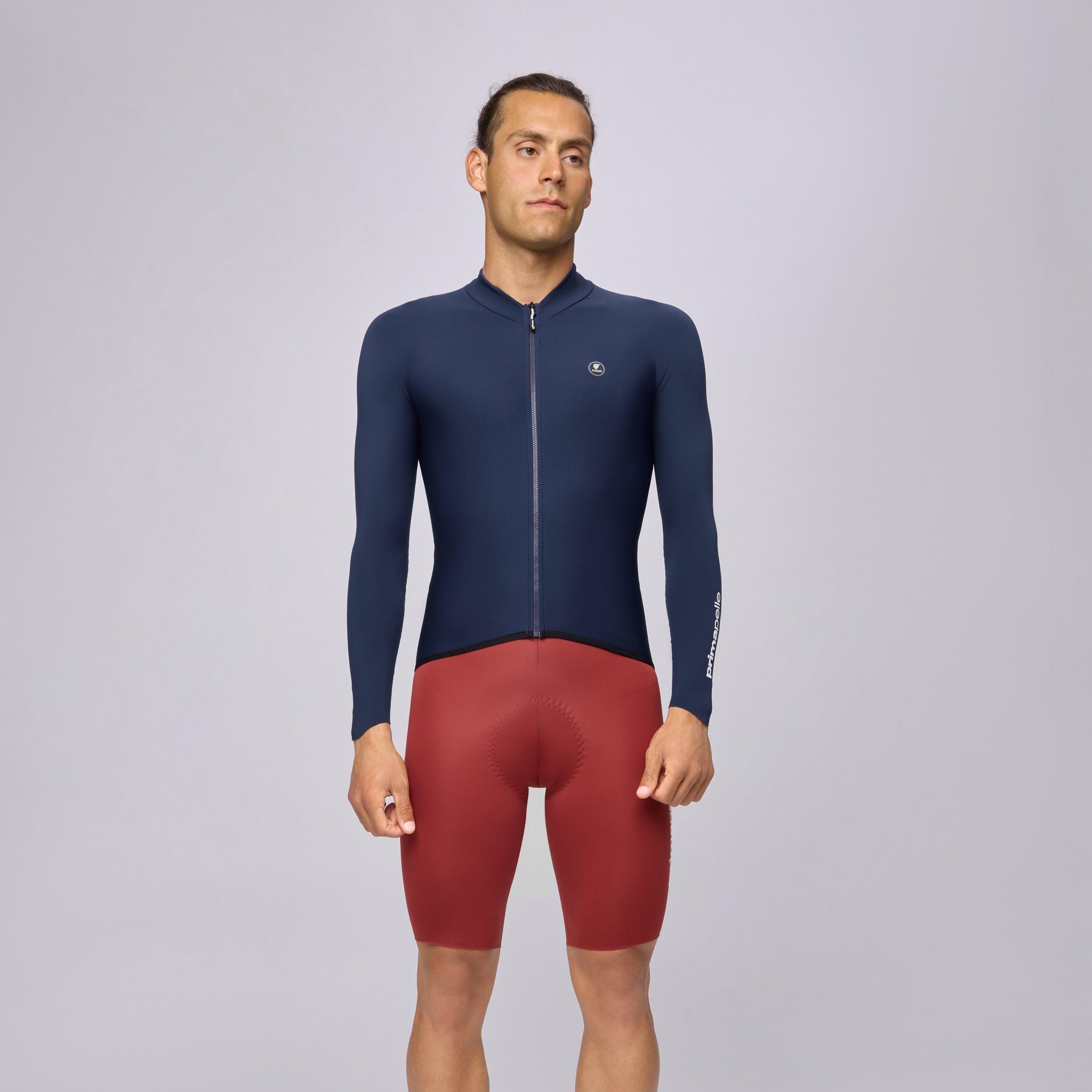 Jersey Pissei Primapelle long-sleeve jersey - Navy blue | All4cycling