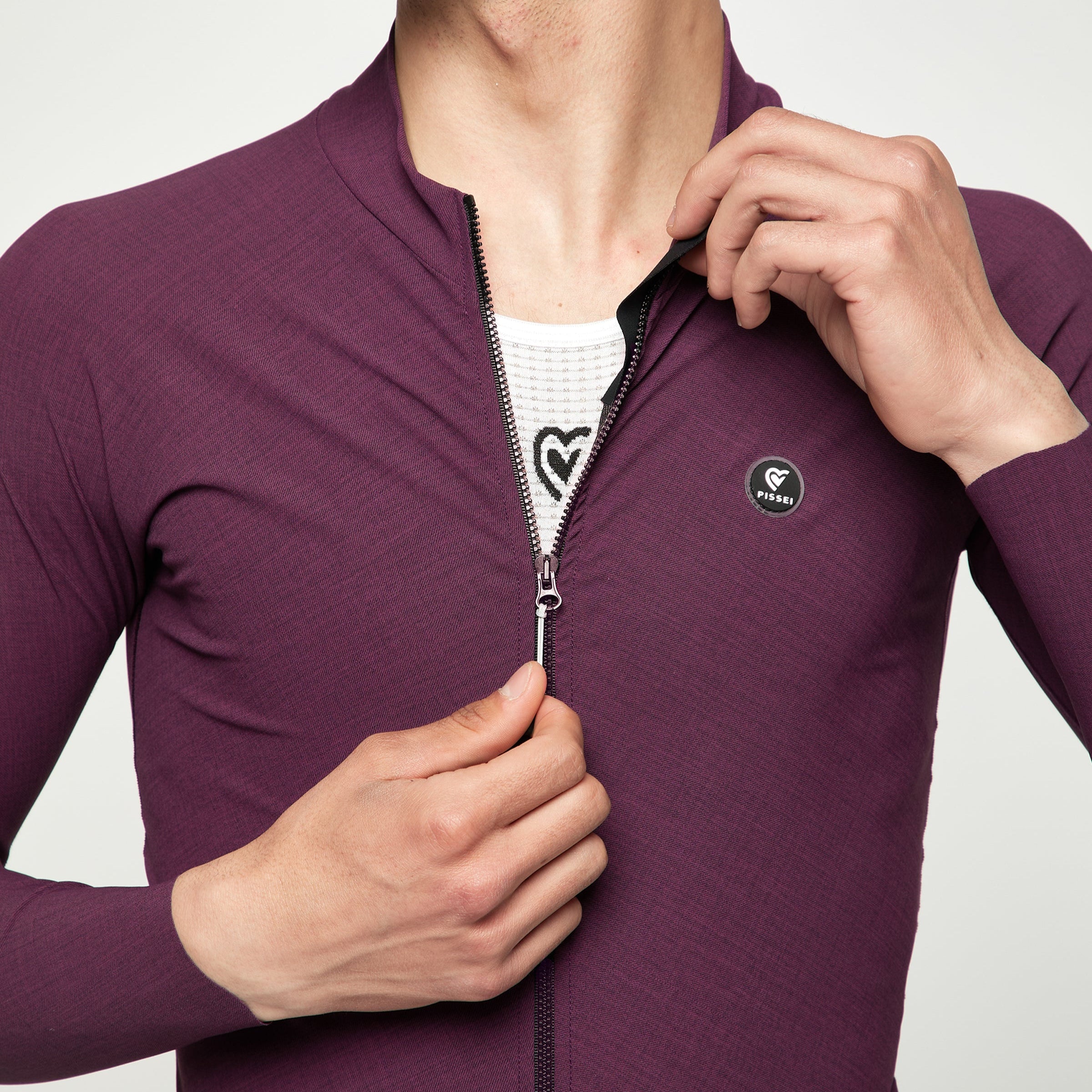 Maglia maniche lunghe Pissei Primapelle - Bordeaux Pissei