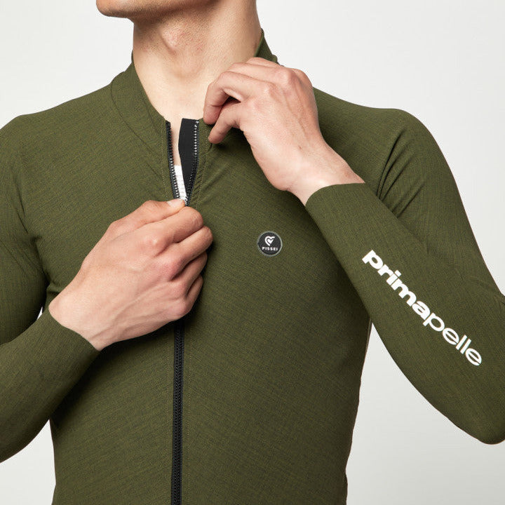 Maglia maniche lunghe Pissei Primapelle - Verde melange Pissei