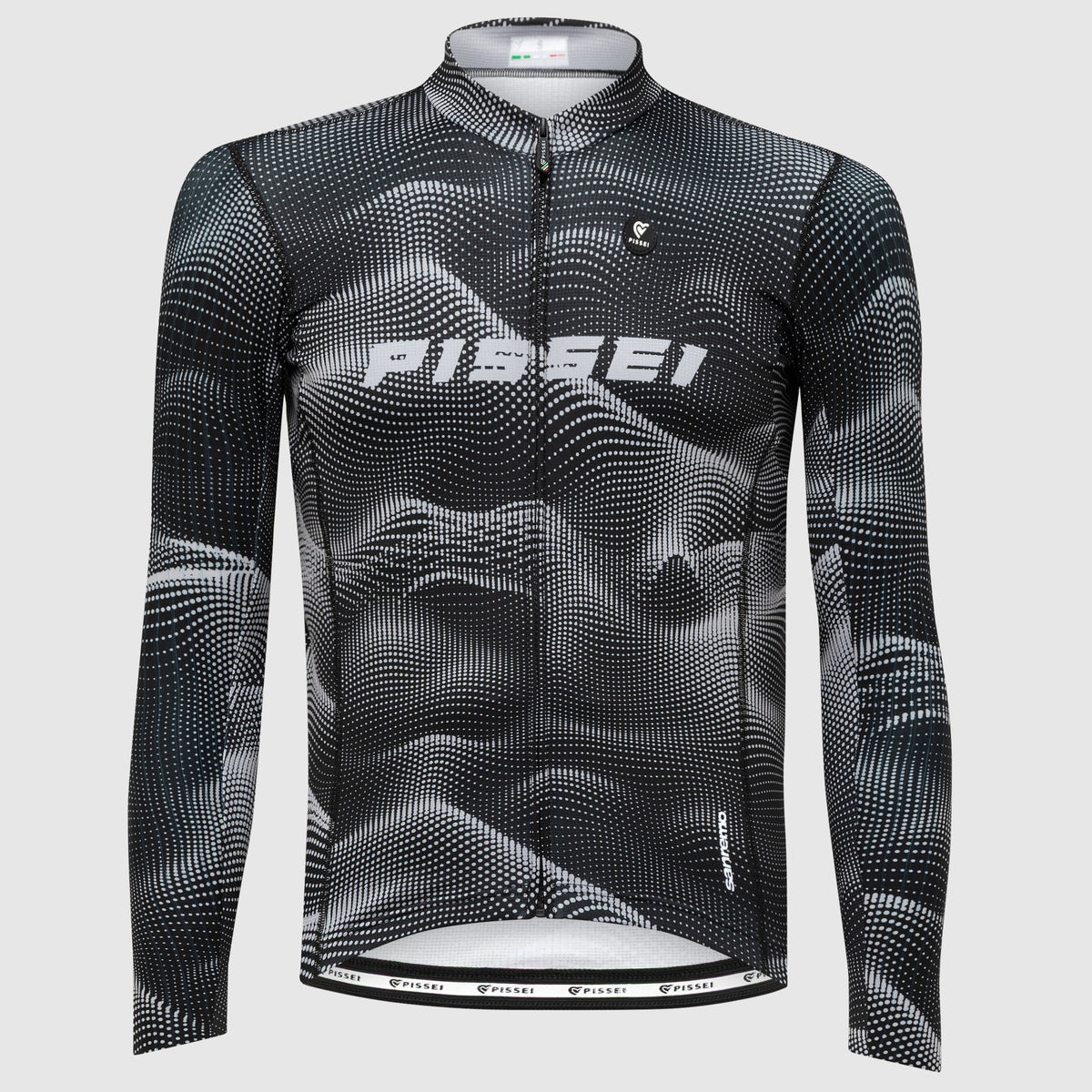 Maglia maniche lunghe Pissei Sanremo - Nero grigio Pissei