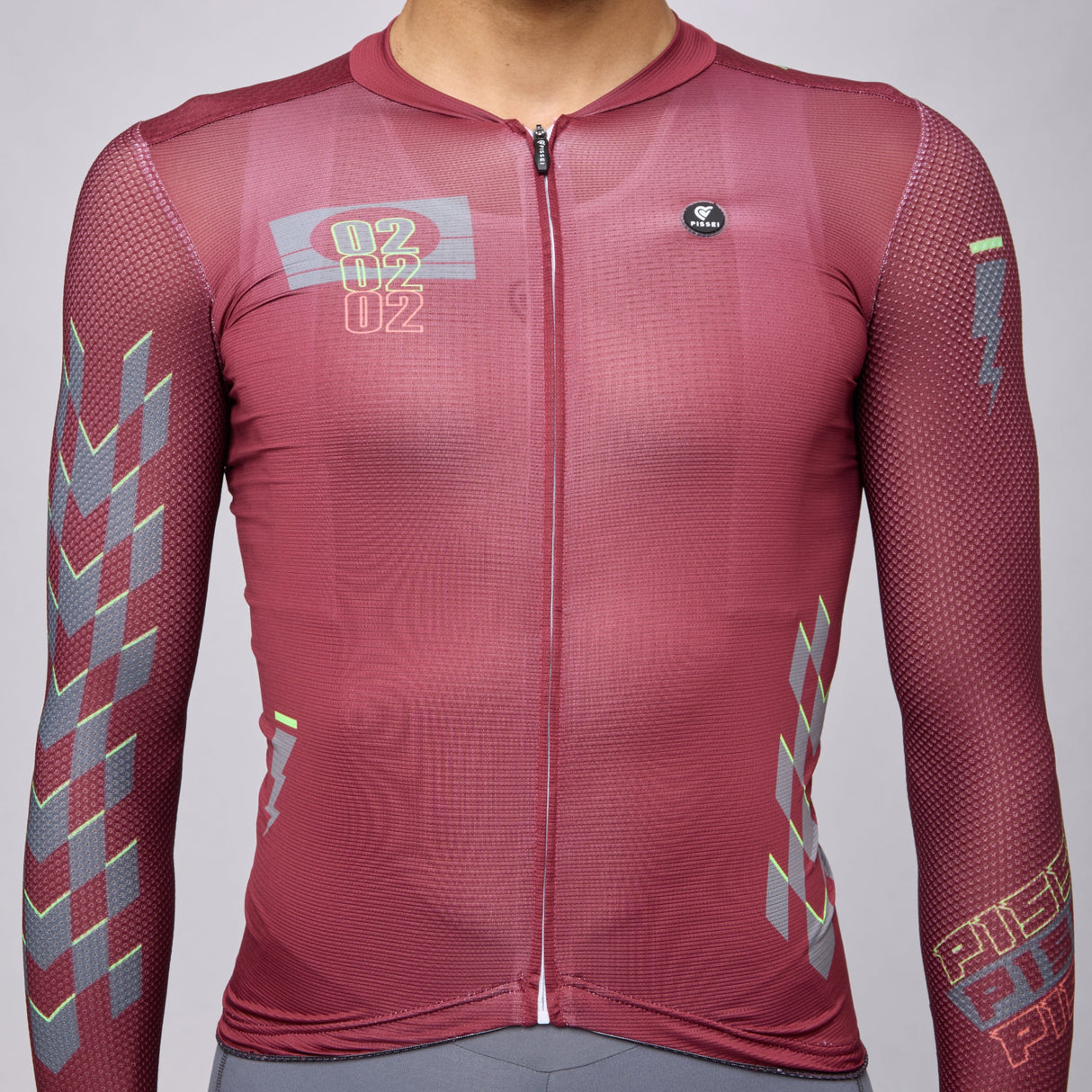 Maglia maniche lunghe Pissei Thunder - Bordeaux Pissei
