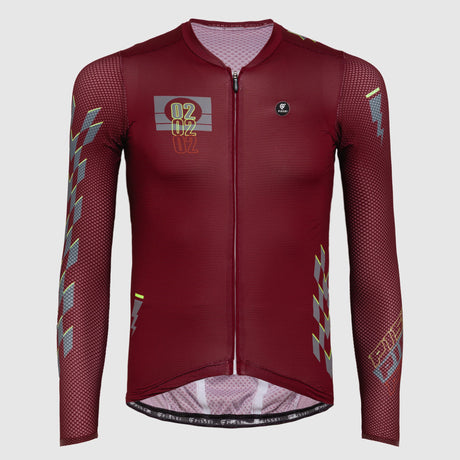 Maillot maillot à manches longues Pissei Thunder - Bordeaux