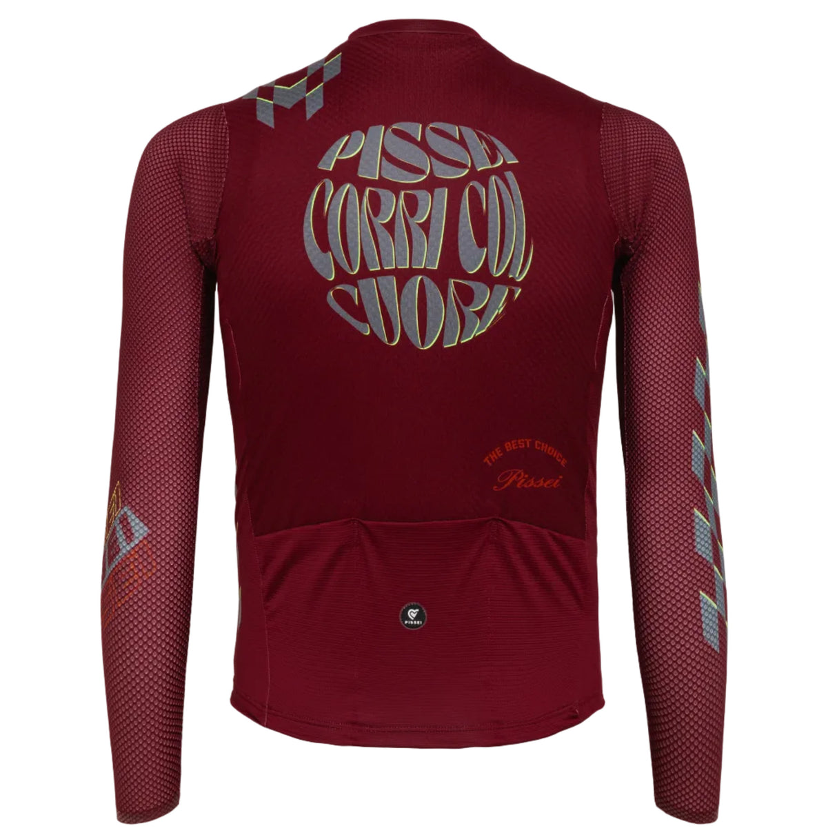 Maglia maniche lunghe Pissei Thunder - Bordeaux Pissei