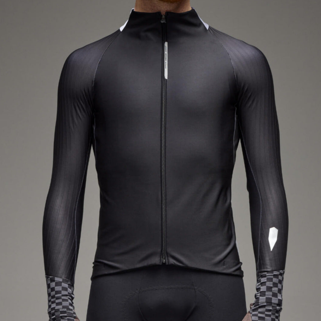 Maglia maniche lunghe Q36.5 Gregarius Hybrid Collar Fade - Nero Q36.5