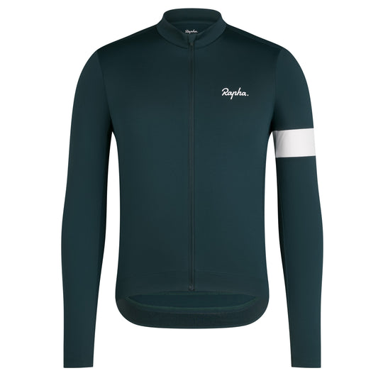 Maillot manches longues Rapha Core - Vert blanc
