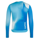 Maglia maniche lunghe Rapha Pro Team Lightweight 3 Surface Print - Azzurro Rapha