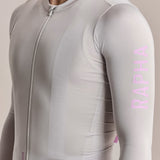 Maglia maniche lunghe Rapha Pro Team Lightweight 3 - Grigio chiaro Rapha