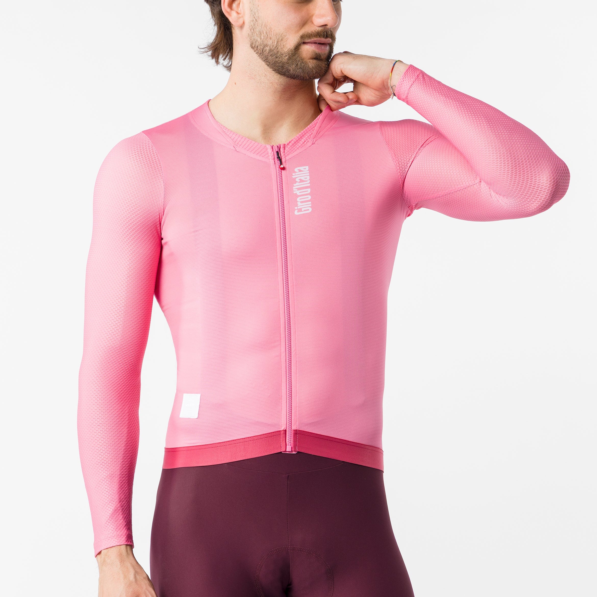 Maillot mangas largas Rosa Giro d'Italia 2026 Corretto