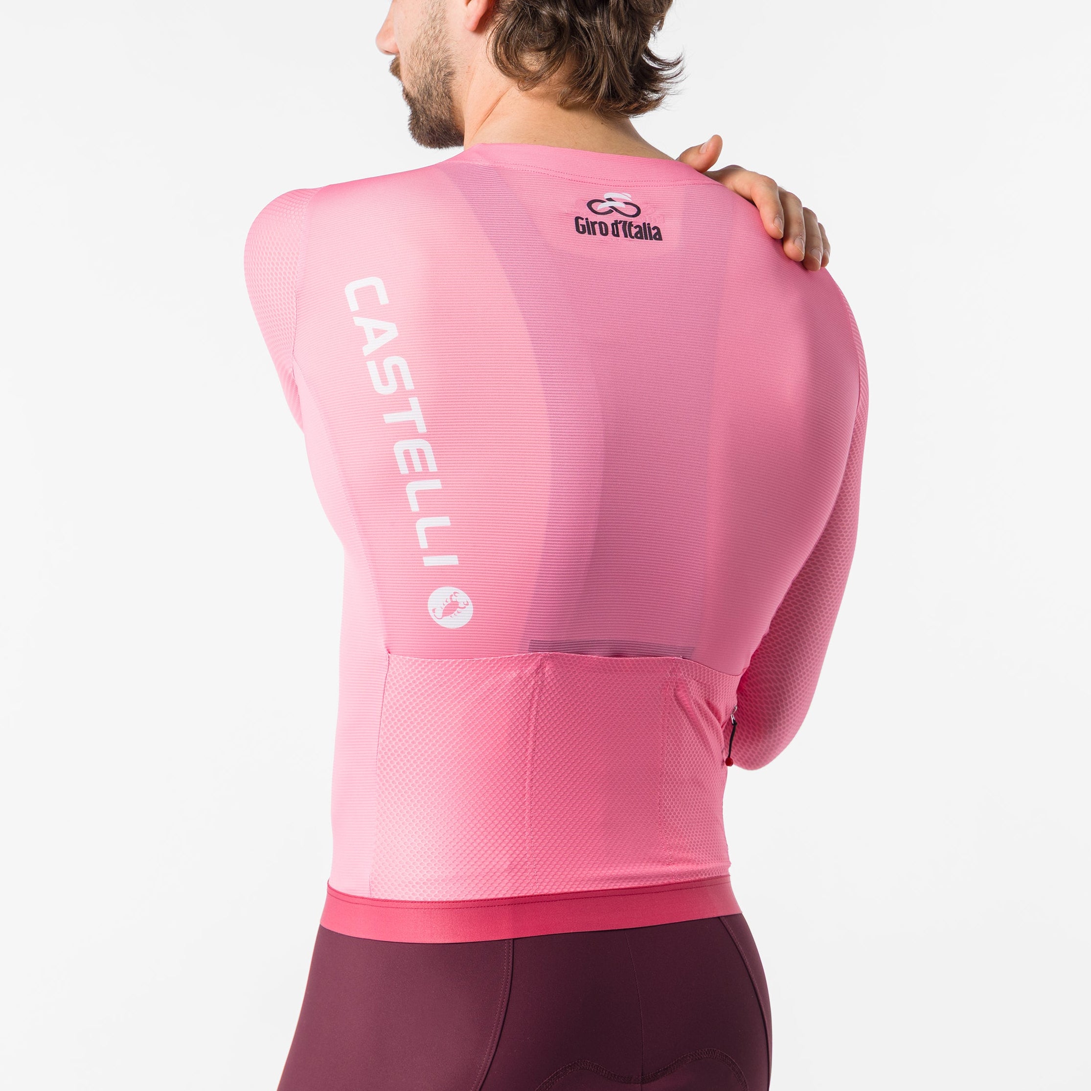 Maillot mangas largas Rosa Giro d'Italia 2026 Corretto