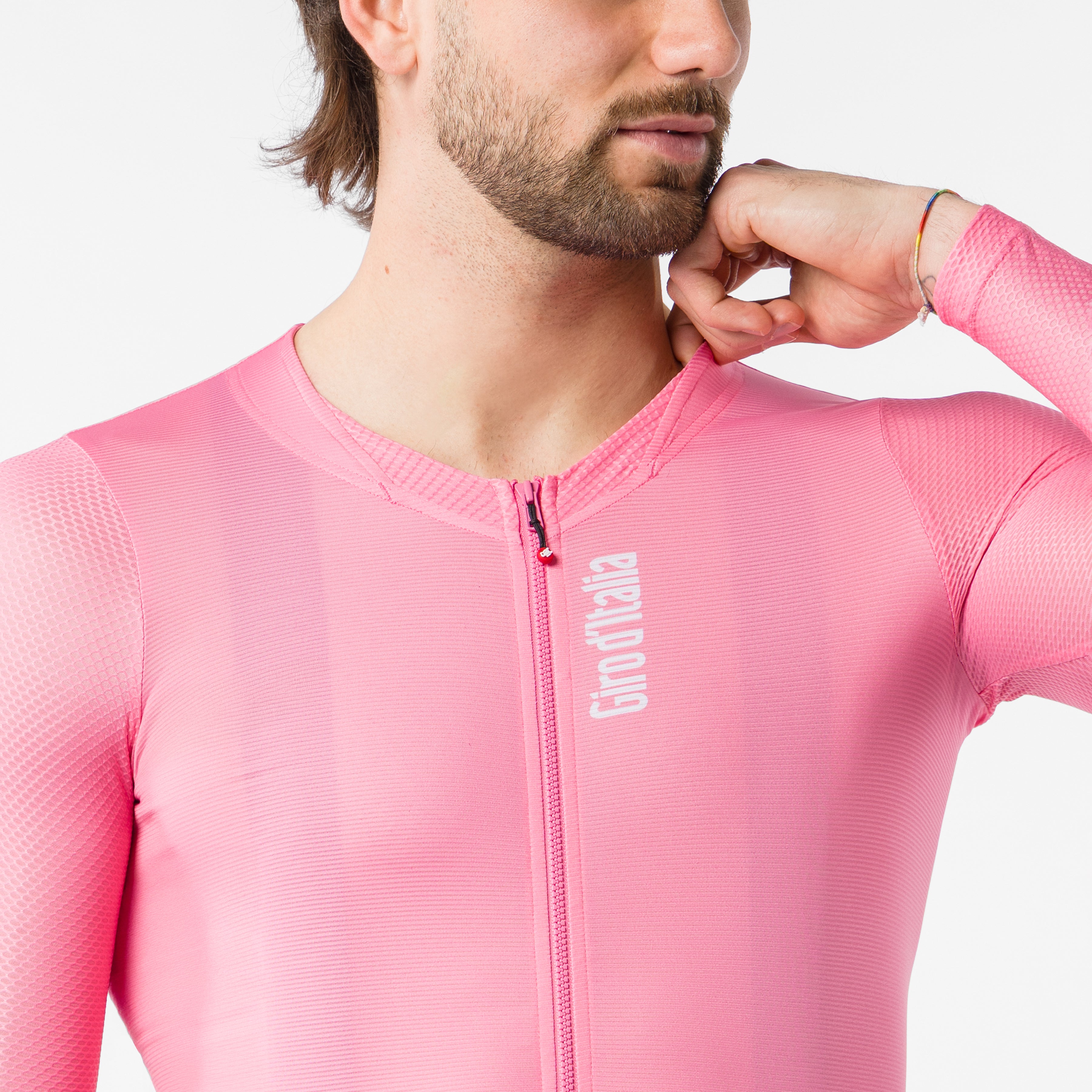 Maillot mangas largas Rosa Giro d'Italia 2026 Corretto