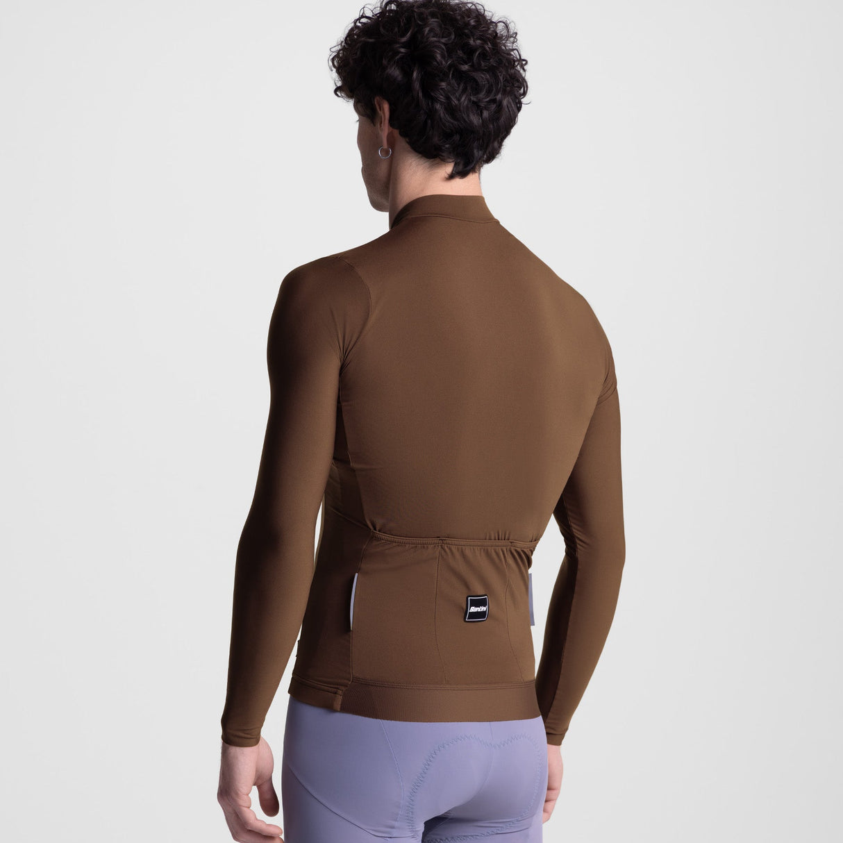 Maglia maniche lunghe Santini Ready To Ride - Marrone Santini