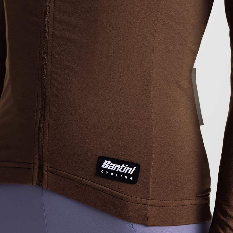Maglia maniche lunghe Santini Ready To Ride - Marrone Santini