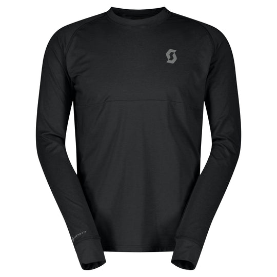 Scott Trail Storm Warm Light langarmeliges trikot - Schwarz