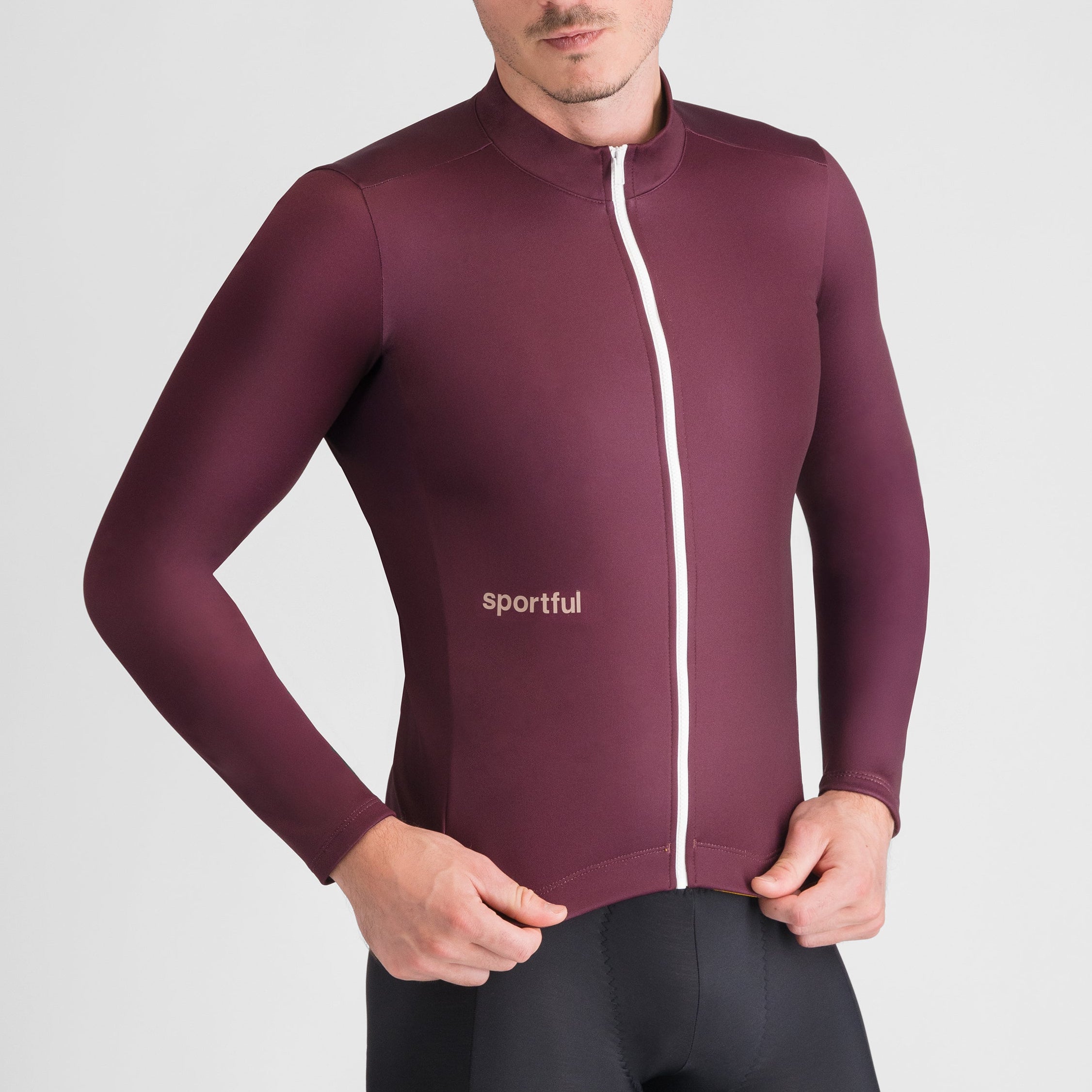 Maglia maniche lunghe Sportful Classic Thermal - Bordeaux Sportful