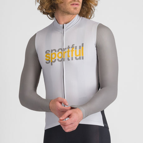 Maglia maniche lunghe Sportful Supergiara Logo - Grigio Sportful