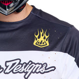 Maglia maniche lunghe Troy Lee Designs Yo Moto - Nero Giallo Troy Lee Designs