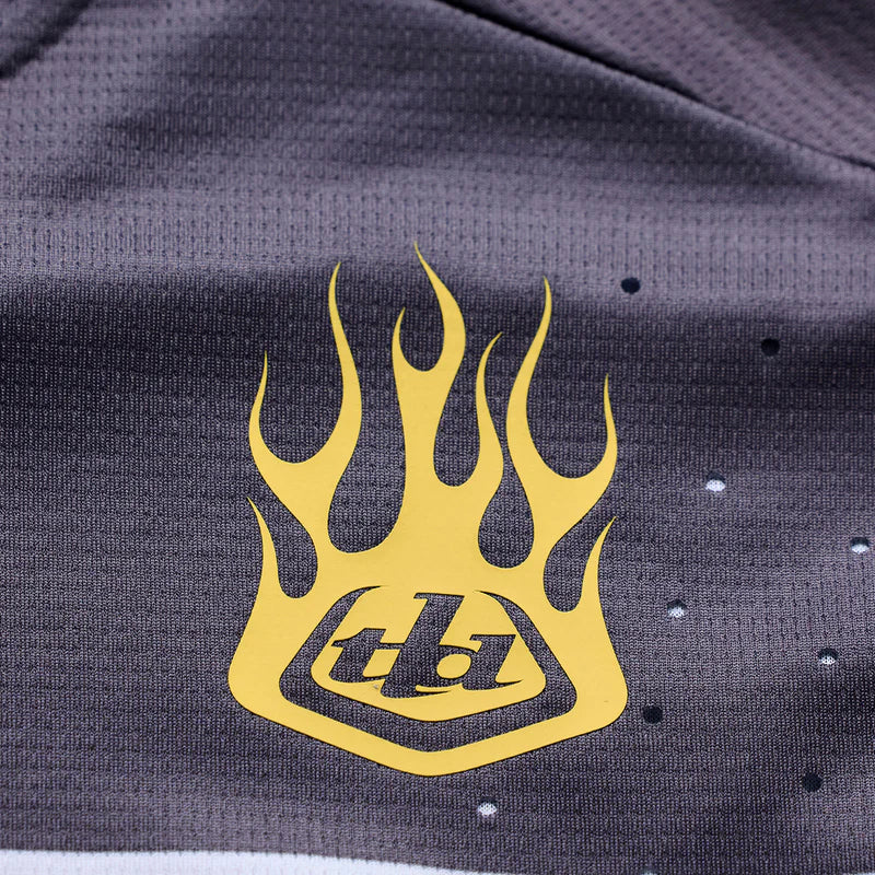 Maglia maniche lunghe Troy Lee Designs Yo Moto - Nero Giallo Troy Lee Designs