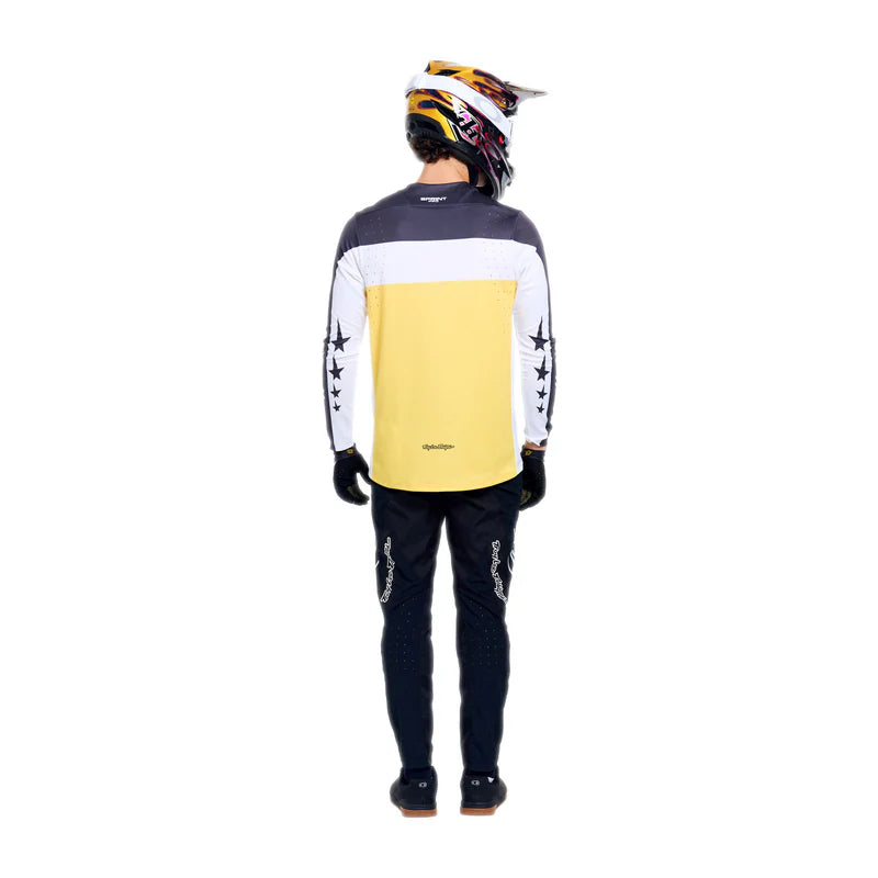 Maglia maniche lunghe Troy Lee Designs Yo Moto - Nero Giallo Troy Lee Designs