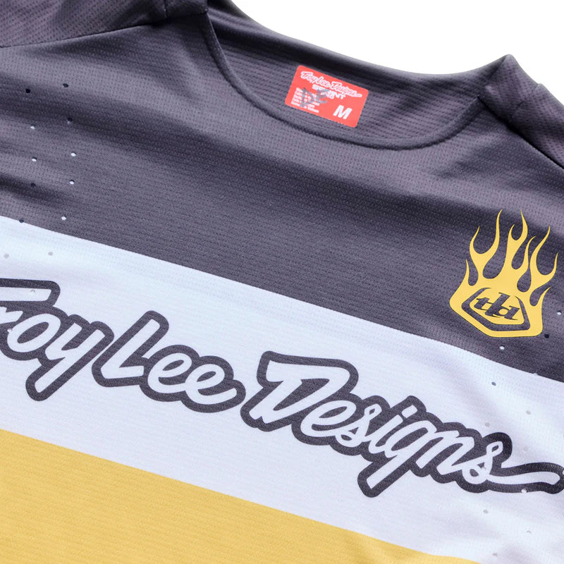 Maglia maniche lunghe Troy Lee Designs Yo Moto - Nero Giallo Troy Lee Designs
