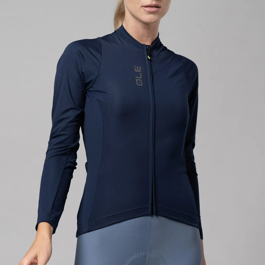 Maglia maniche lunghe donna Ale Pragma Color Block - Blu scuro Ale