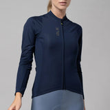 Maglia maniche lunghe donna Ale Pragma Color Block - Blu scuro Ale