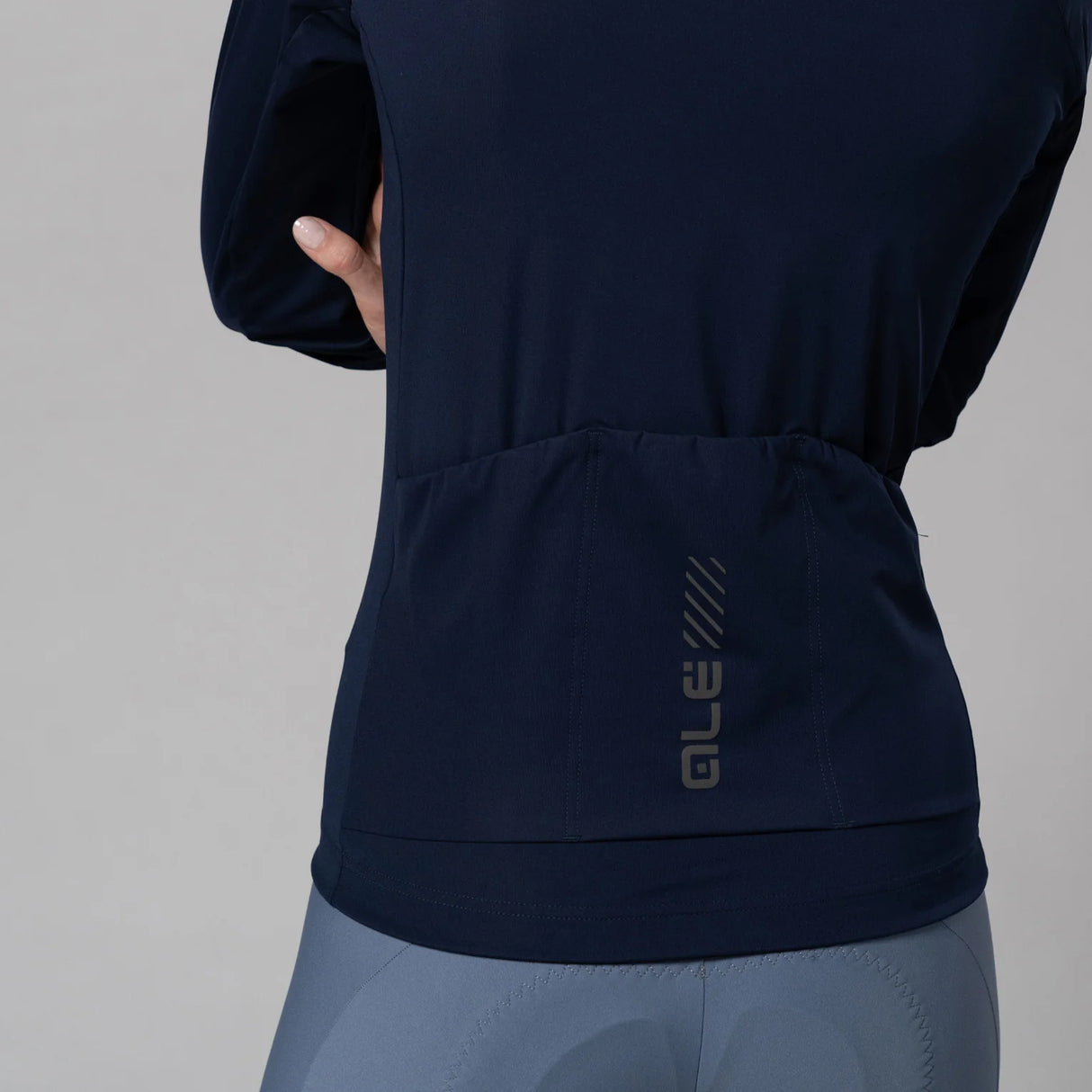Maglia maniche lunghe donna Ale Pragma Color Block - Blu scuro Ale