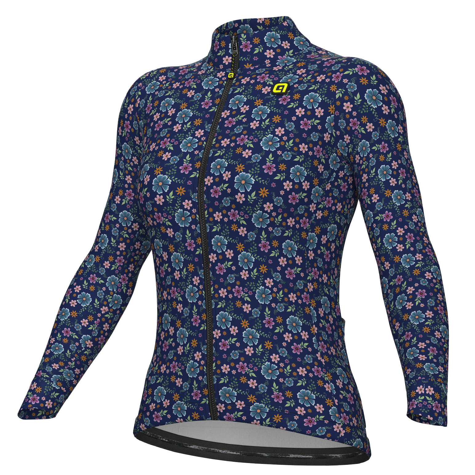 Maillot manga larga mujer Ale Pragma Flowery - Azul
