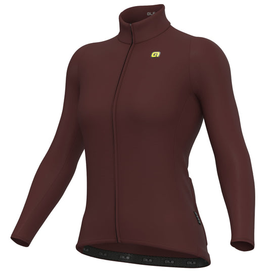 Maillot manches longues femme Ale R-EV1 Warm Race 2.0 - Bordeaux