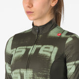 Maglia maniche lunghe donna Castelli Blur Thermal - Verde Castelli