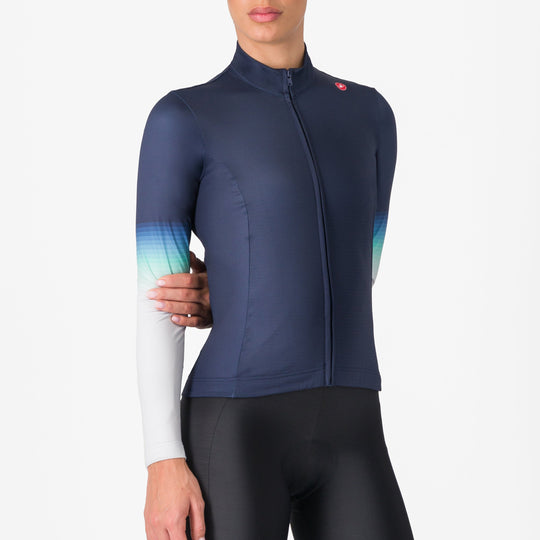 Maglia maniche lunghe donna Castelli Corso Thermal - Blu