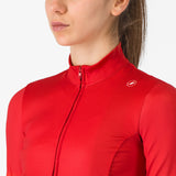 Maglia maniche lunghe donna Castelli Corso Thermal - Rosso Castelli
