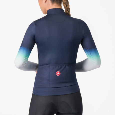 Maglia maniche lunghe donna Castelli Corso Thermal - Blu Castelli