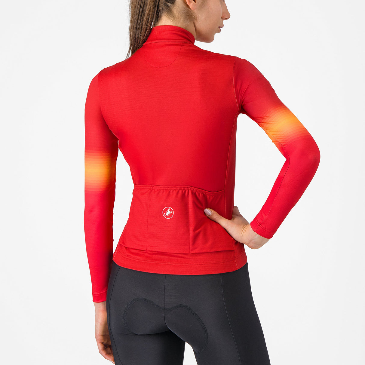Maglia maniche lunghe donna Castelli Corso Thermal - Rosso Castelli