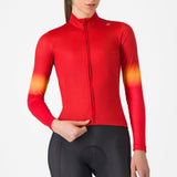Maglia maniche lunghe donna Castelli Corso Thermal - Rosso Castelli