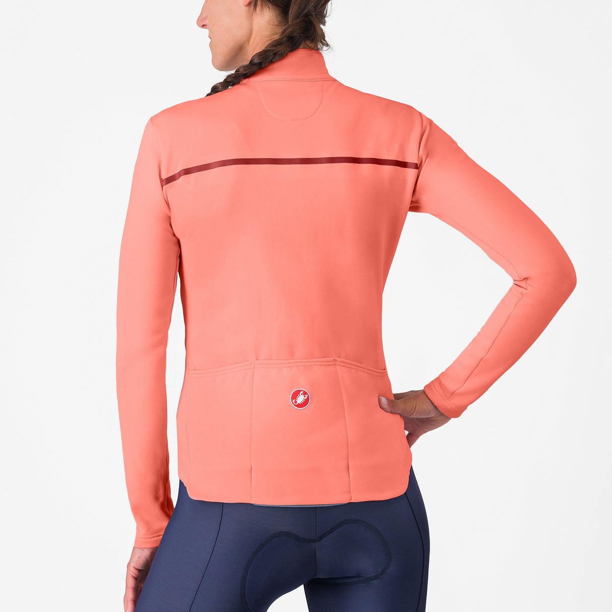 Maglia maniche lunghe donna Castelli Sinergia 2 - Rosa bordeaux Castelli