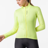 Castelli Sinergia 3 woman long sleeves jersey - Yellow